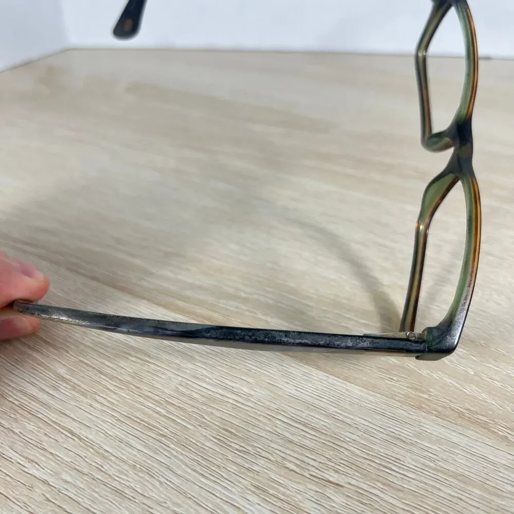 Ray-Ban RB5206 2445 Eyeglasses 52-18-140 Brown Green Full Rim PARTS ONLY